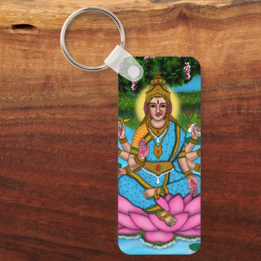 Goddess Lakshmi Keychain キーホルダー (正面)