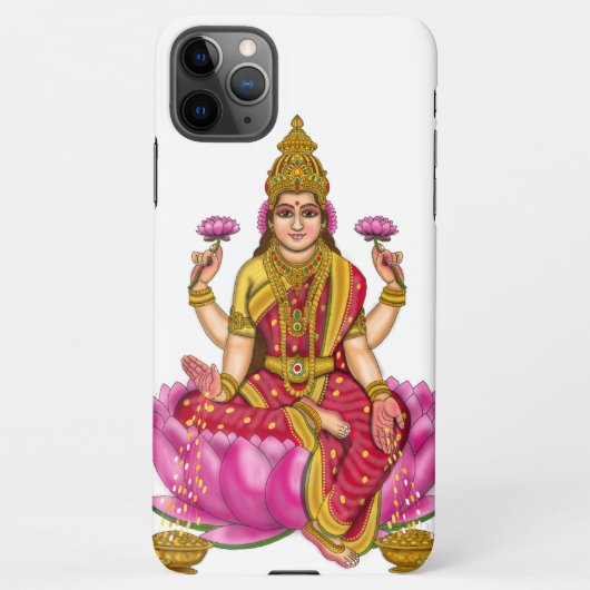 Goddess Lakshmi Mobile Cover iPhoneケース (裏面)