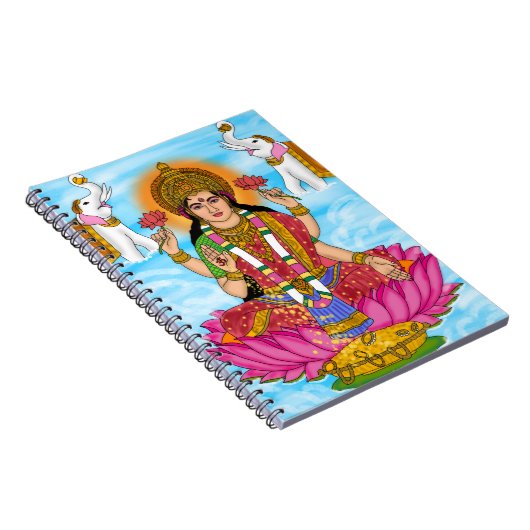 Goddess Lakshmi Notebook ノートブック (右側)