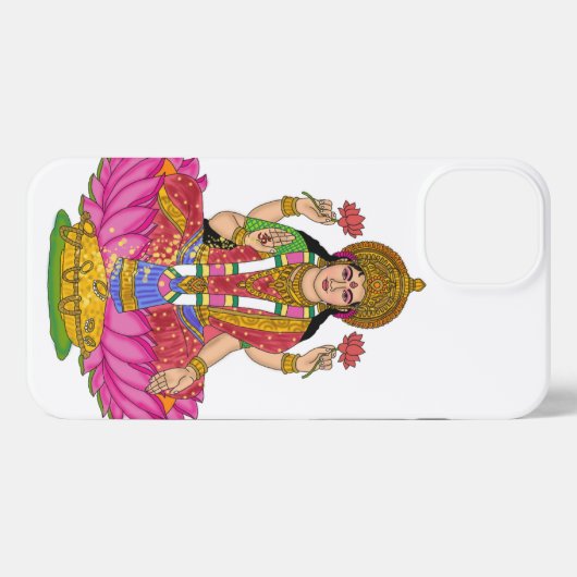 Goddess Lakshmi Phone Cover iPhoneケース (裏面横)