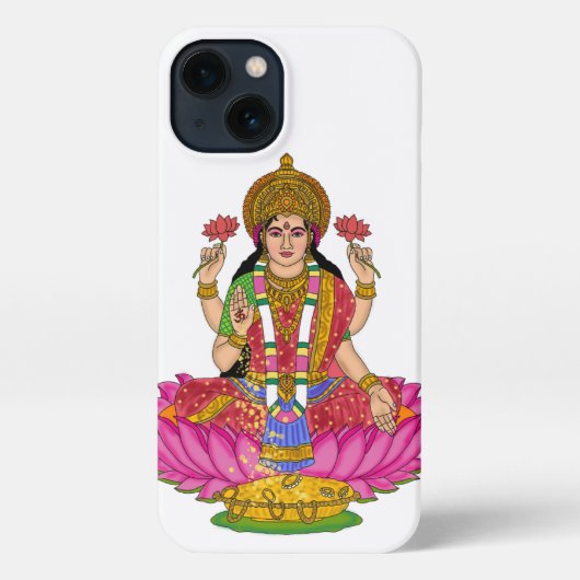 Goddess Lakshmi Phone Cover iPhoneケース (裏面)