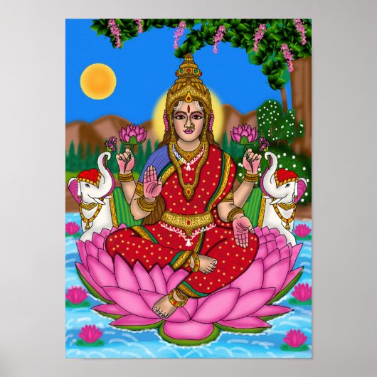 Goddess Lakshmi Poster ポスター (正面)