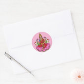 Goddess Lakshmi Sticker ラウンドシール (封筒)