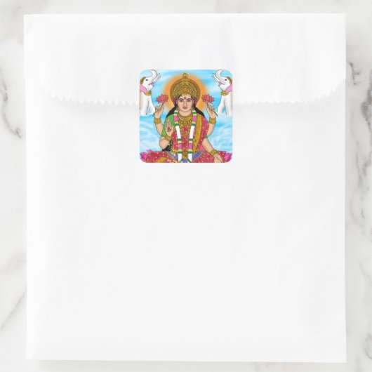 Goddess Lakshmi Sticker Pack スクエアシール (バッグ)