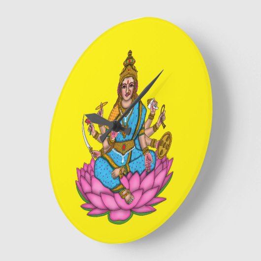 Goddess Lakshmi Wall Clock ラージ壁時計 (傾斜)