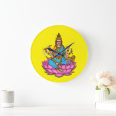 Goddess Lakshmi Wall Clock ラージ壁時計 (ホーム)
