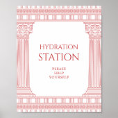 Goddess Party Hydration station sign ポスター (正面)