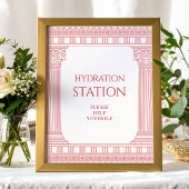 Goddess Party Hydration station sign ポスター