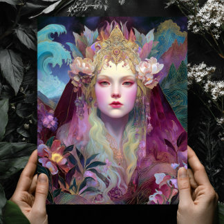 Goddess Queen Fantasy Wall Art Print ポスター