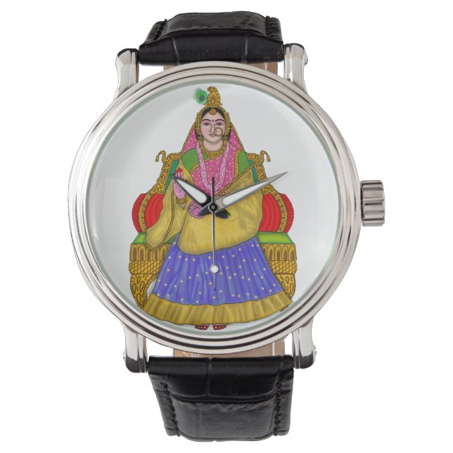 Goddess Radha Clock 腕時計 (正面)