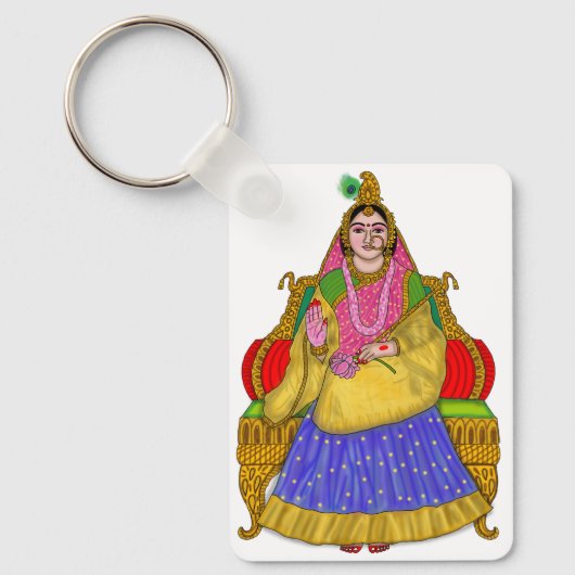 Goddess Radha Keychain キーホルダー (正面)