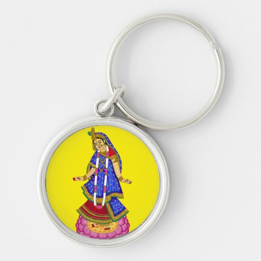 Goddess Radha Keychain キーホルダー (正面)