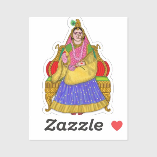 Goddess Radha Sticker シール (シート)