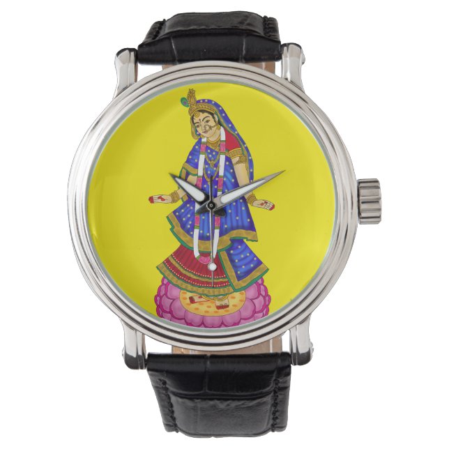 Goddess Radha Wall Clock 腕時計 (正面)