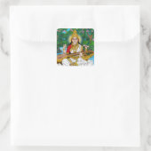 Goddess Saraswati Sticker スクエアシール (バッグ)