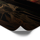 Goddess Sekhmet: Egyptian Floral Dark Fantasy ポスター (角)