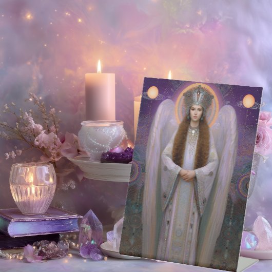  Goddess Shekinah High Frequency Kabbalist Art 台座サイン