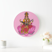 Goddess Siddhidatri Wall Clock ラージ壁時計 (ホーム)