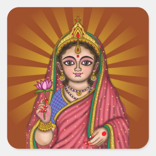 Goddess Sita  スクエアシール (正面)