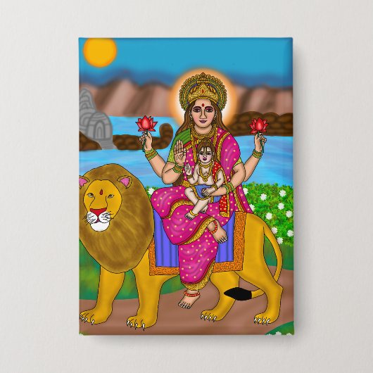 Goddess Skandamata Button 缶バッジ (正面)