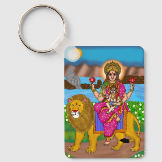 Goddess Skandamata Keychain キーホルダー (正面)