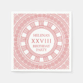 Goddess themed Birthday Party in pink スタンダードカクテルナプキン (正面)