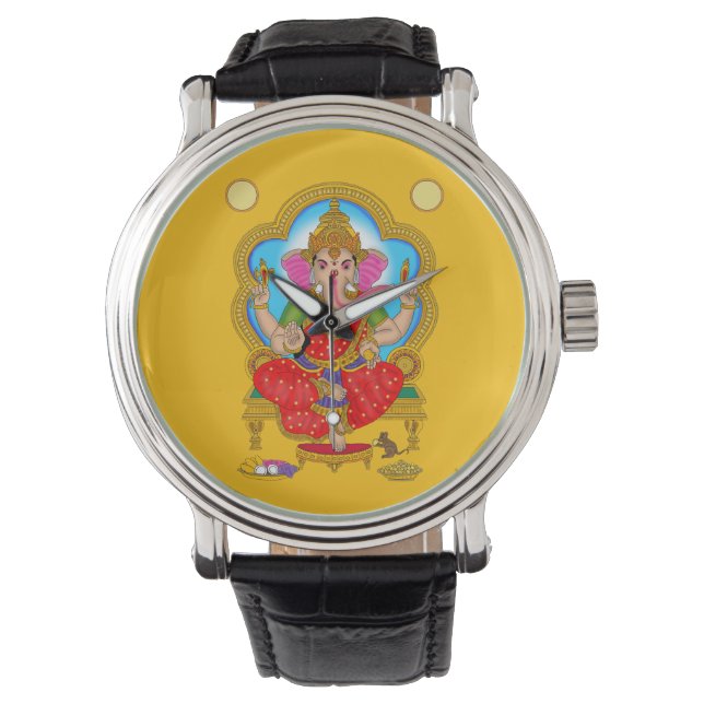 Goddess Vinayaki Clock 腕時計 (正面)