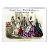 Godey's Lady's Book & Magazine 1864ファッションプレート カレンダー (カバー)
