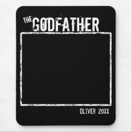 Godfatherのパーソナライズされた写真と名前 マウスパッド