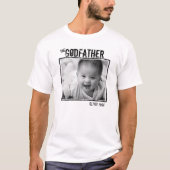Godfatherパーソナライズされた写真と名前Tシャツ Tシャツ (正面)