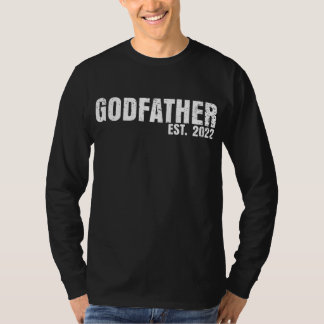 Godfather Est 2022 Father's Day God Dad Tシャツ