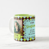 Godfather Green誇りを持った and Brown Arglye写真 ツートーンマグカップ (正面左)