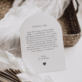 Godfather Handwritten Proposal Photo Arch  招待状