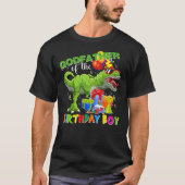 Godfather Of The Birthday Boy T-rex Rawr Dinosaur Tシャツ (正面)