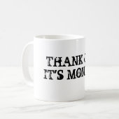 GODITの月曜日を感謝していして下さい コーヒーマグカップ (正面左)