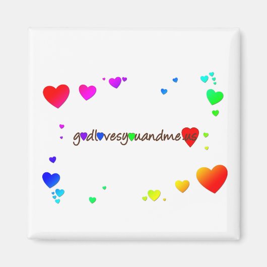 Godlavesyoandme.us マグネット (正面)