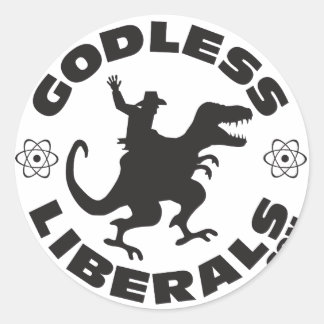 Godless Liberals公式ロゴシール ラウンドシール