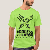 Godless Revolution野球シャツ Tシャツ (正面)