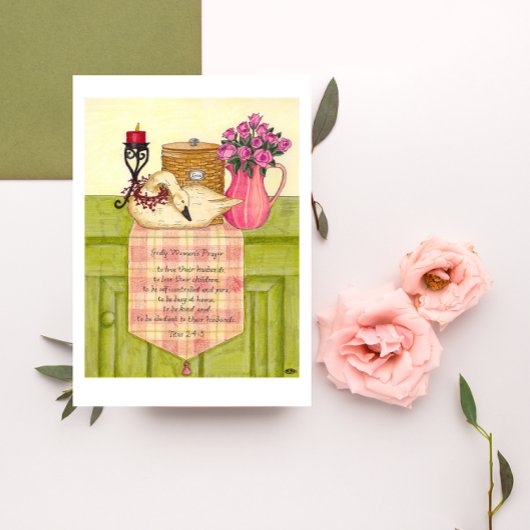 Godly女性の祈りの言葉の母の日カード カード