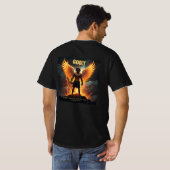 Godly Rise – 強い黒（箴言24:16） Tシャツ (裏面フル)
