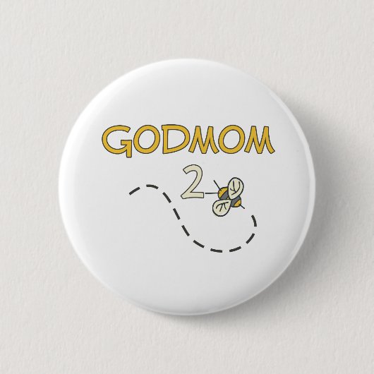 Godmom 2の蜂 缶バッジ (正面)