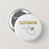 Godmom 2の蜂 缶バッジ (正面&裏面)