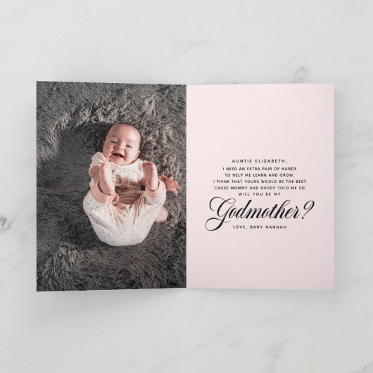 Godmotherのエレガント写真の提案 カード (内部)