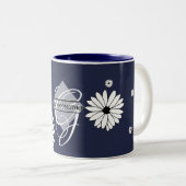 GODMOTHERギフト最高の-デイジーネイビーブルー ツートーンマグカップ (正面右)