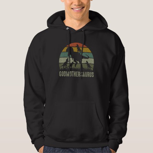 Godmother恐竜TレックスGodmothersaurus 4 kids Fa パーカ (正面)