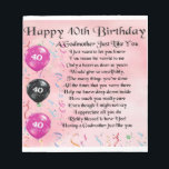 Godmother詩 – 40th Birthdayデザイン ノートパッド<br><div class="desc">40素晴らし歳の誕生日に神様のお土産</div>