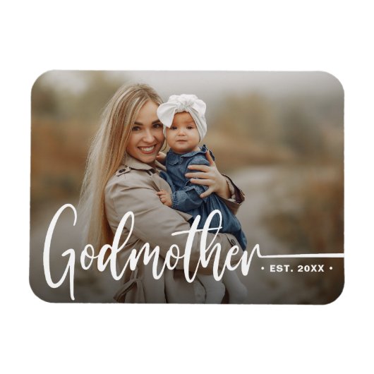 Godmother モダン Photo Keepsake マグネット (横)
