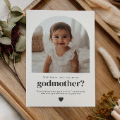 Godmother Arched Photo Proposal 招待状
