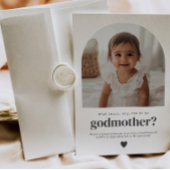 Godmother Arched Photo Proposal 招待状