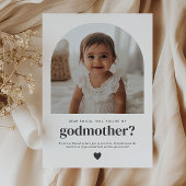 Godmother Arched Photo Proposal 招待状
